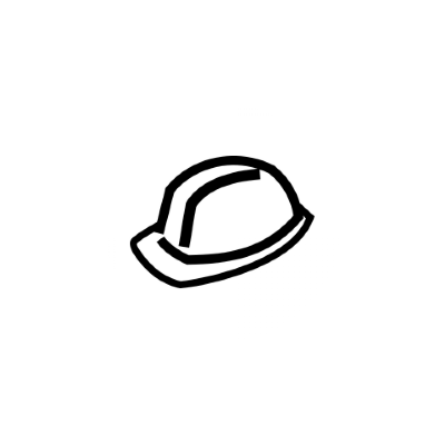 Symbol Bauarbeiterhelm